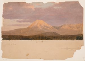 Dessin, Mt. Katahdin depuis le lac Katahdin, 1878